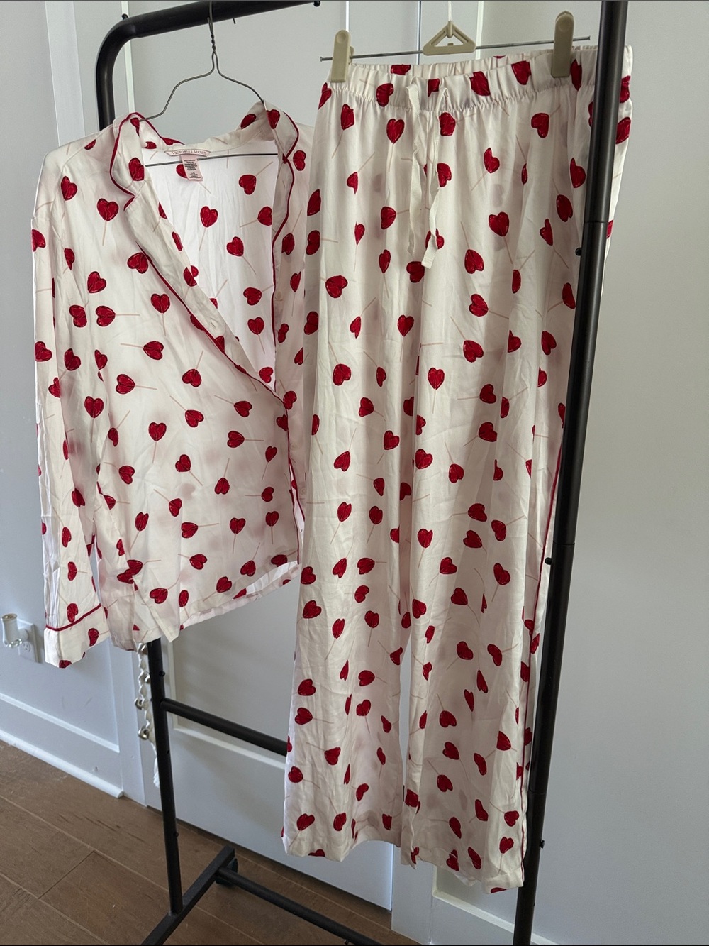 Victorias Secret Lollipop Heart Pajama Set